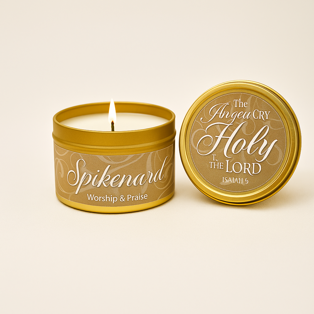 Spikenard - 6oz Gold Tin Candle