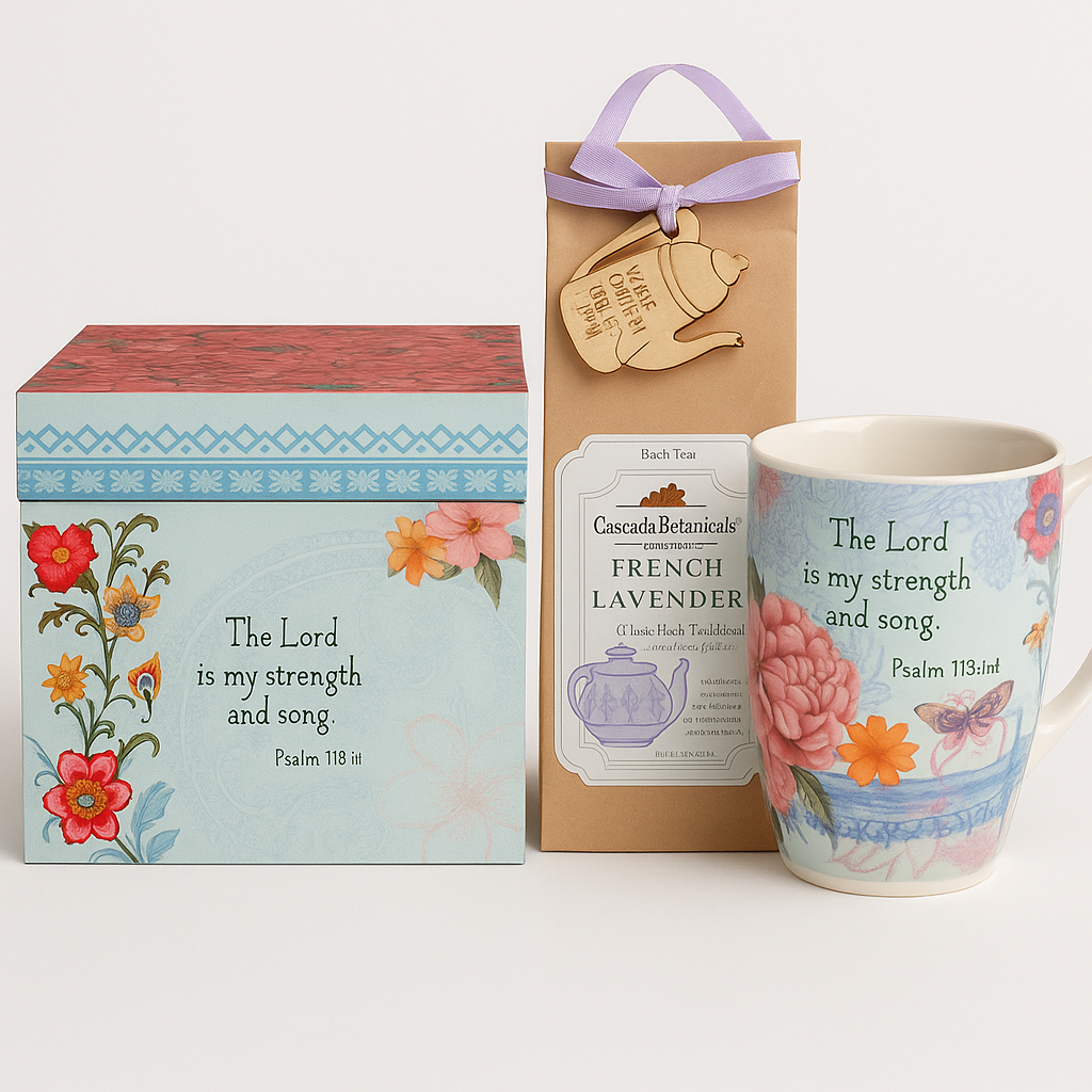 "The Lord Is My Strength and Song” Tea lovers Mini Gift Set